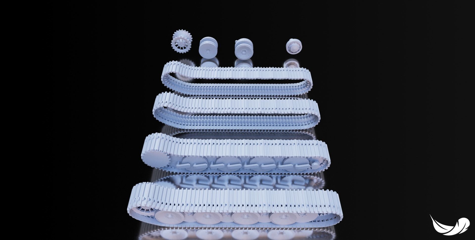 TIGER-1 TANK  - 1-35 - 1-50 - 1-72 3D print model_9