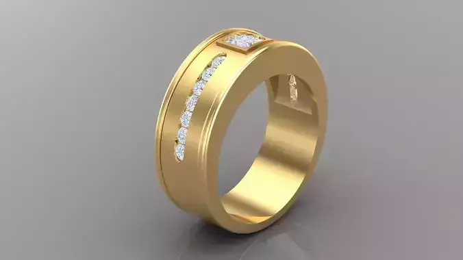 Diamond Man Ring Cad  MR  107