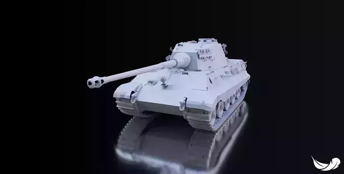 TIGER-2 TANK - 1-35 - 1-50 - 1-72 3D print model