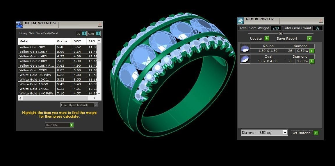 Diamond Man Ring Cad  MR  102 3D print model_5