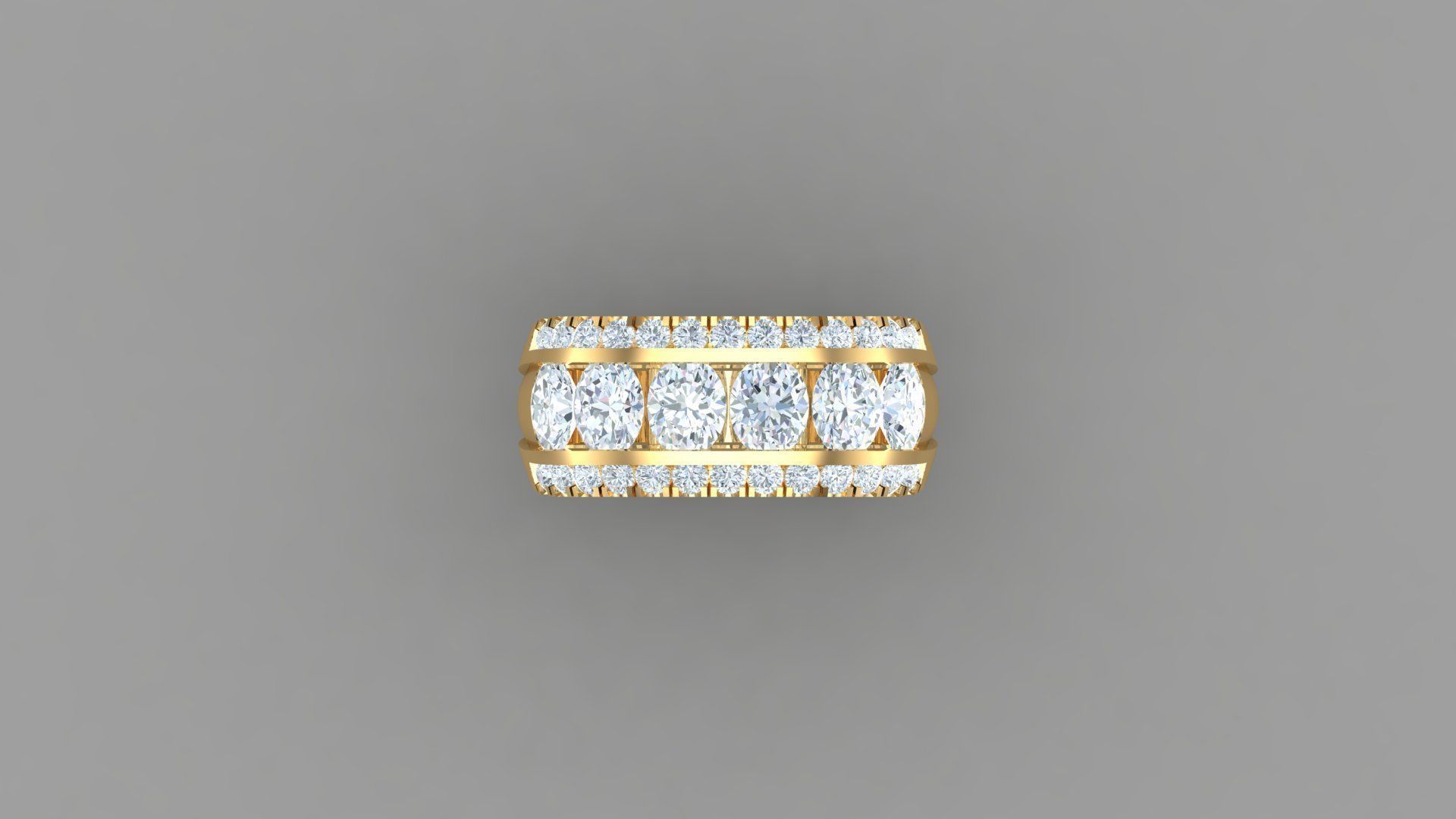 Diamond Man Ring Cad  MR  102 3D print model_4