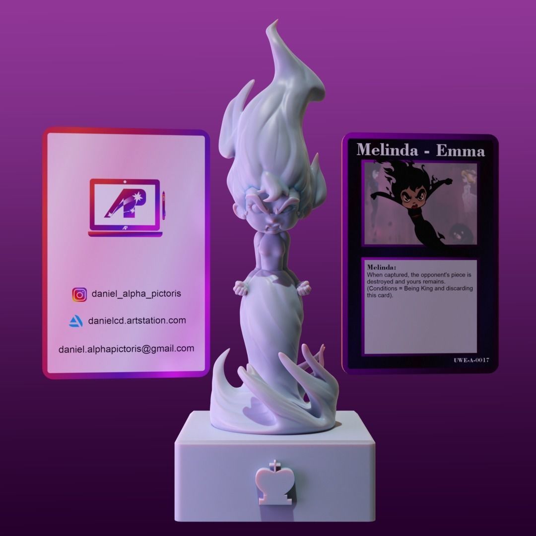 Chess Pack Emma Melinda Unicorns Warriors Eternal 3D print model_4