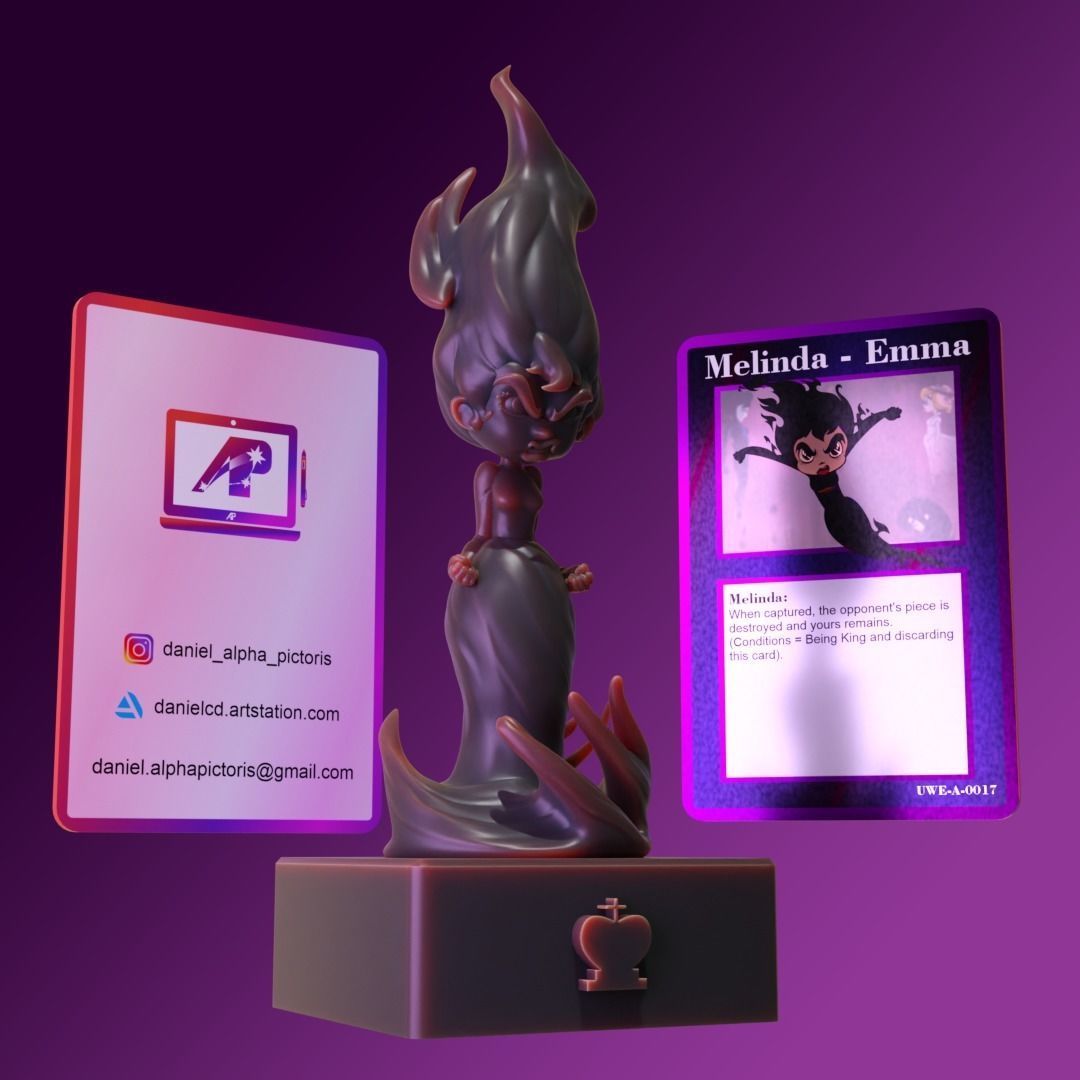 Chess Pack Emma Melinda Unicorns Warriors Eternal 3D print model_2