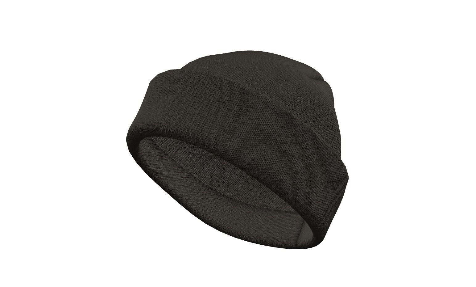 Beanie Winter Hat Low-poly 3D model_8