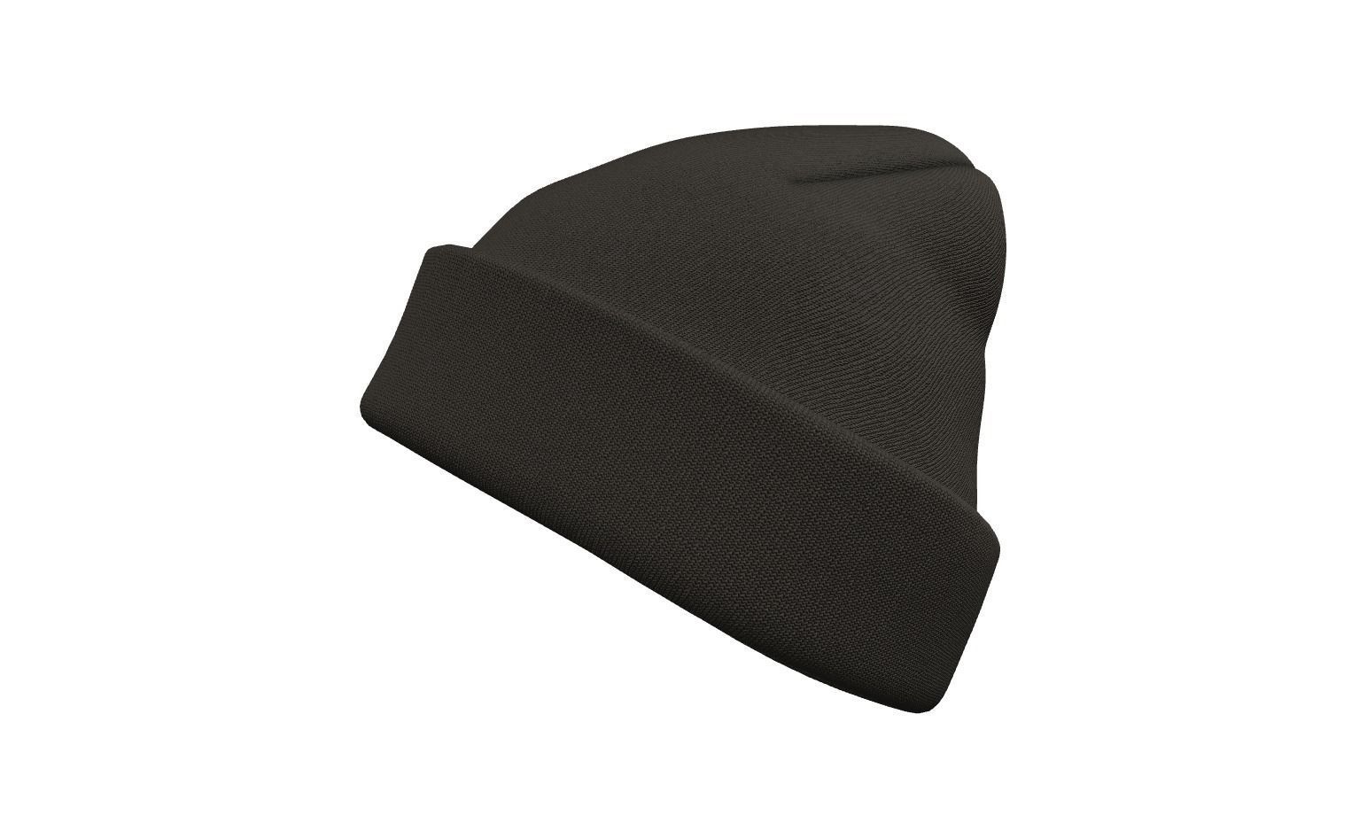 Beanie Winter Hat Low-poly 3D model_3