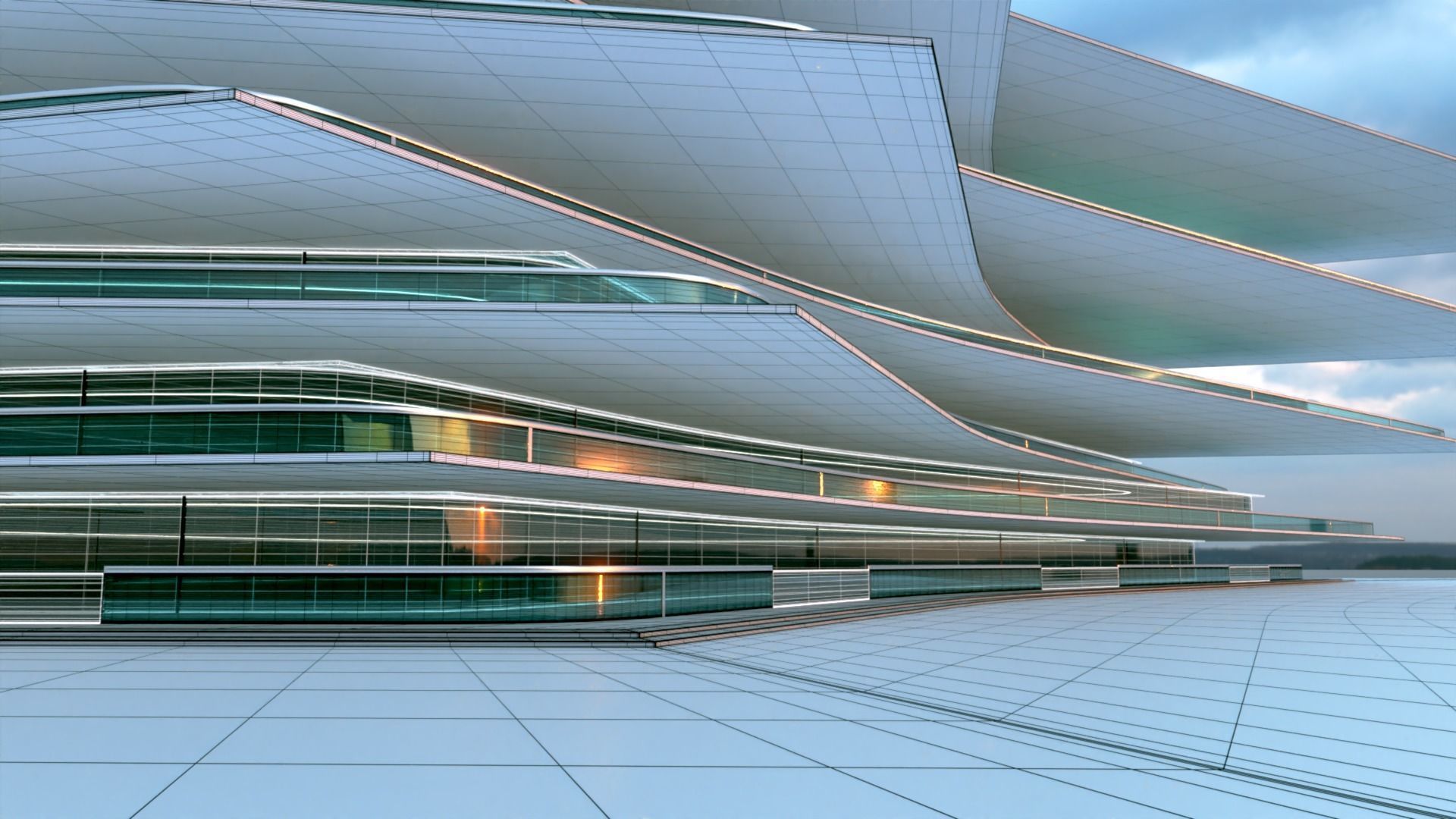 Futuristic Building Concept V2-03 3D model_17