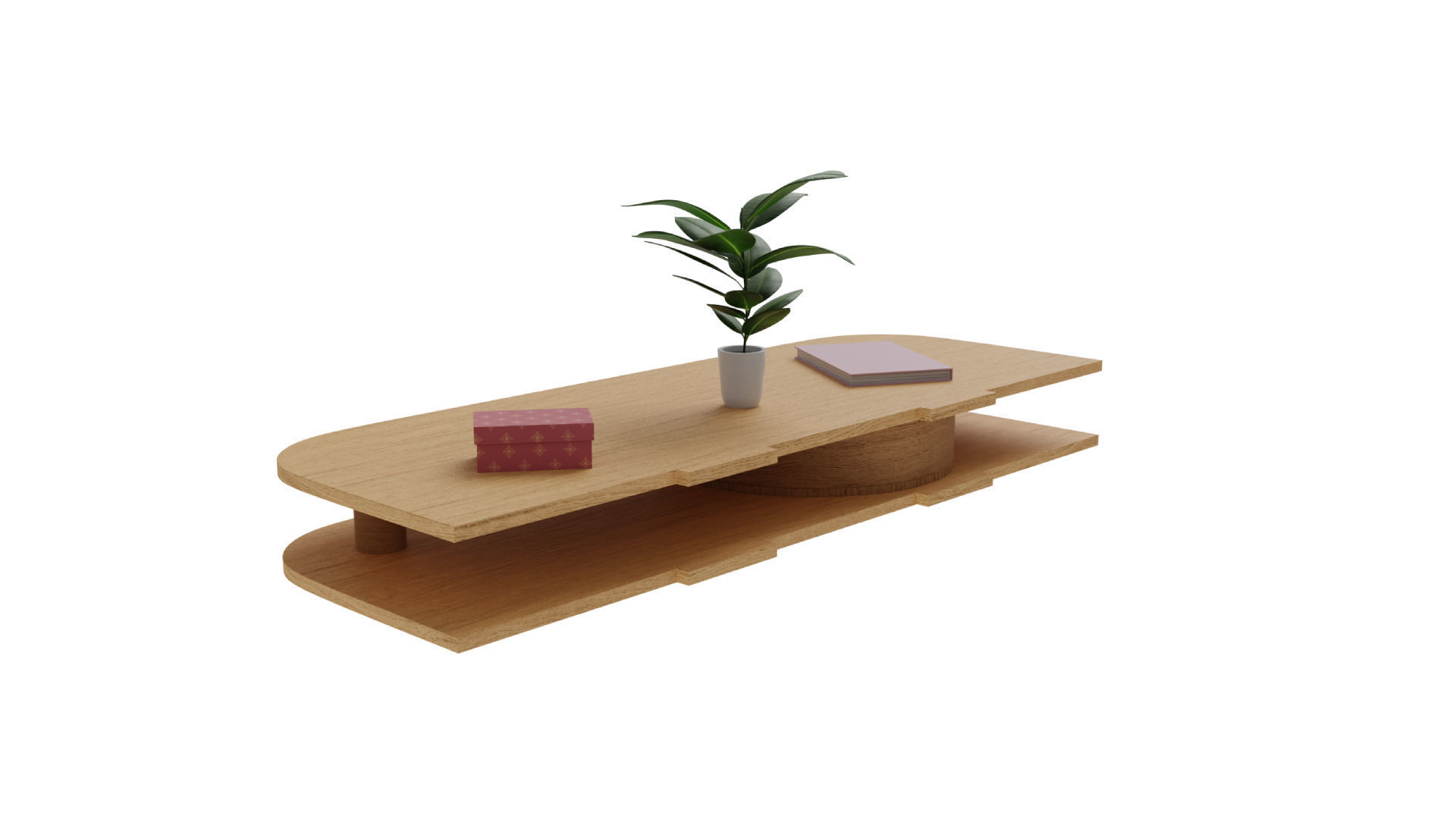 Wall Mounted Table Free low-poly 3D model_3