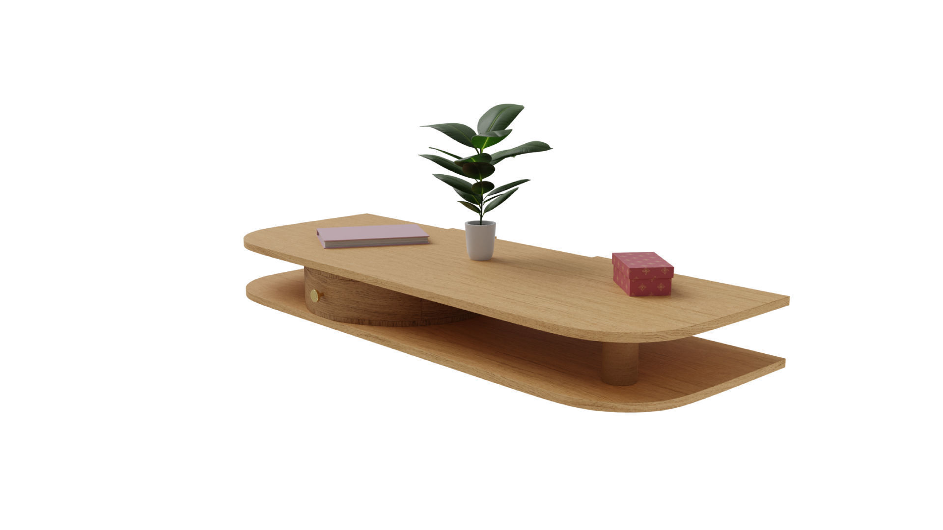 Wall Mounted Table Free low-poly 3D model_2