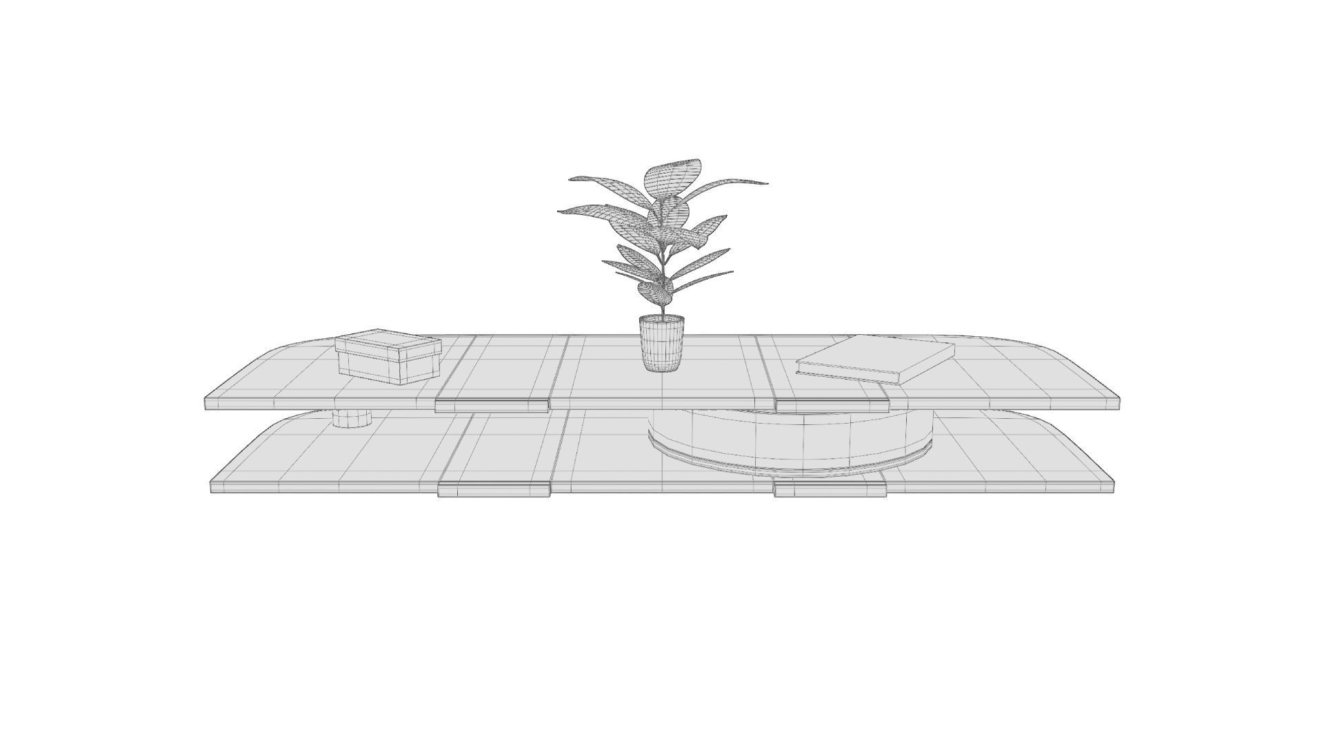 Wall Mounted Table Free low-poly 3D model_18