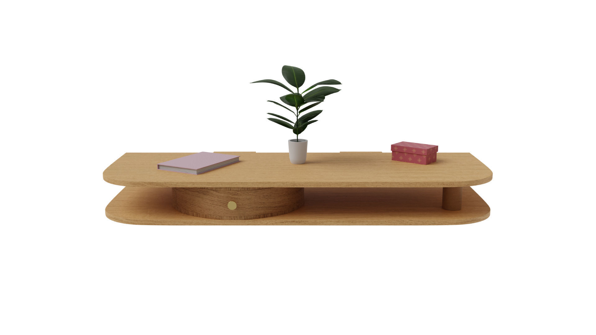 Wall Mounted Table Free low-poly 3D model_1