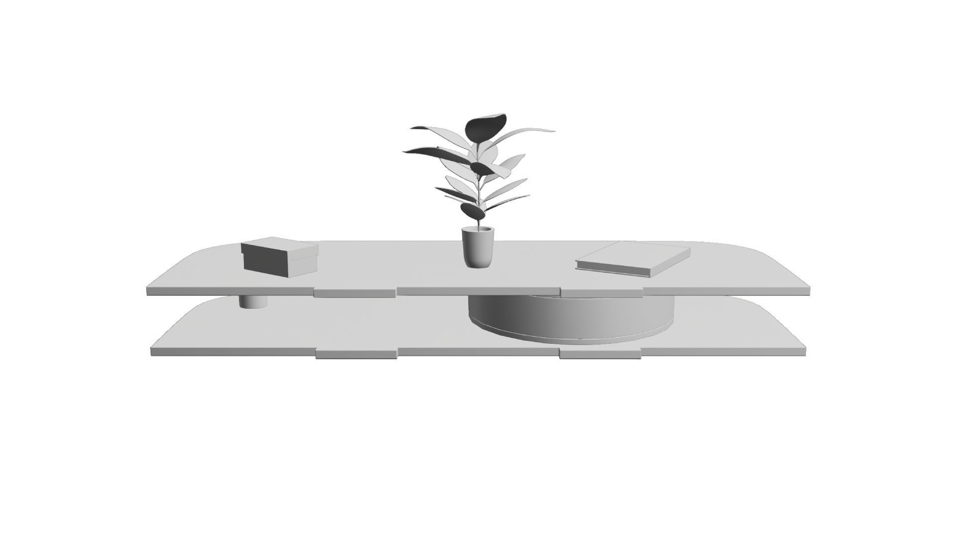 Wall Mounted Table Free low-poly 3D model_22