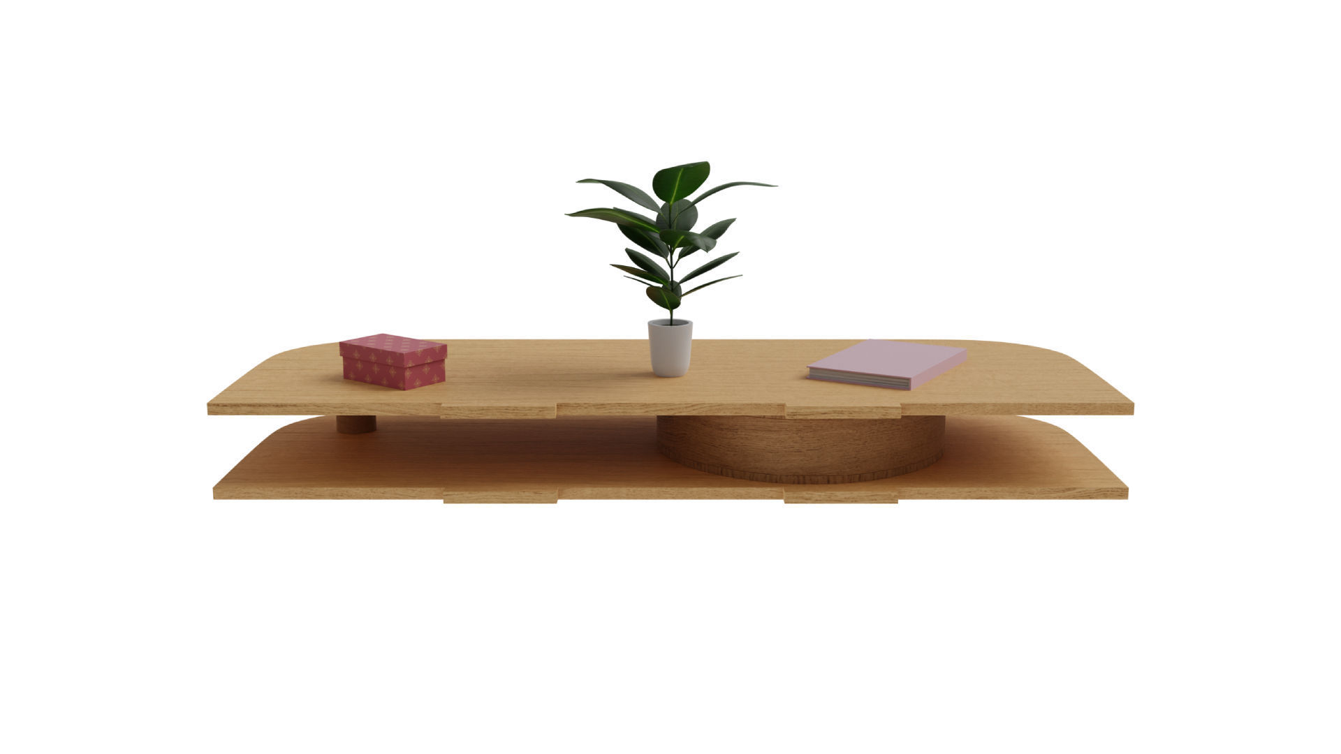 Wall Mounted Table Free low-poly 3D model_4