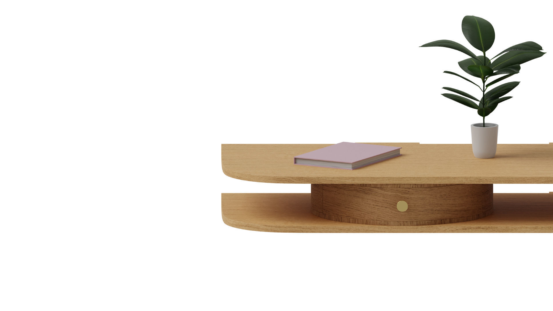 Wall Mounted Table Free low-poly 3D model_5