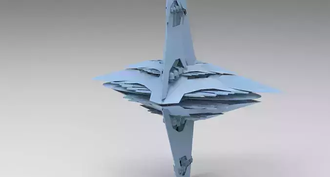 Moss Ruins Alien Shard 2 3D model