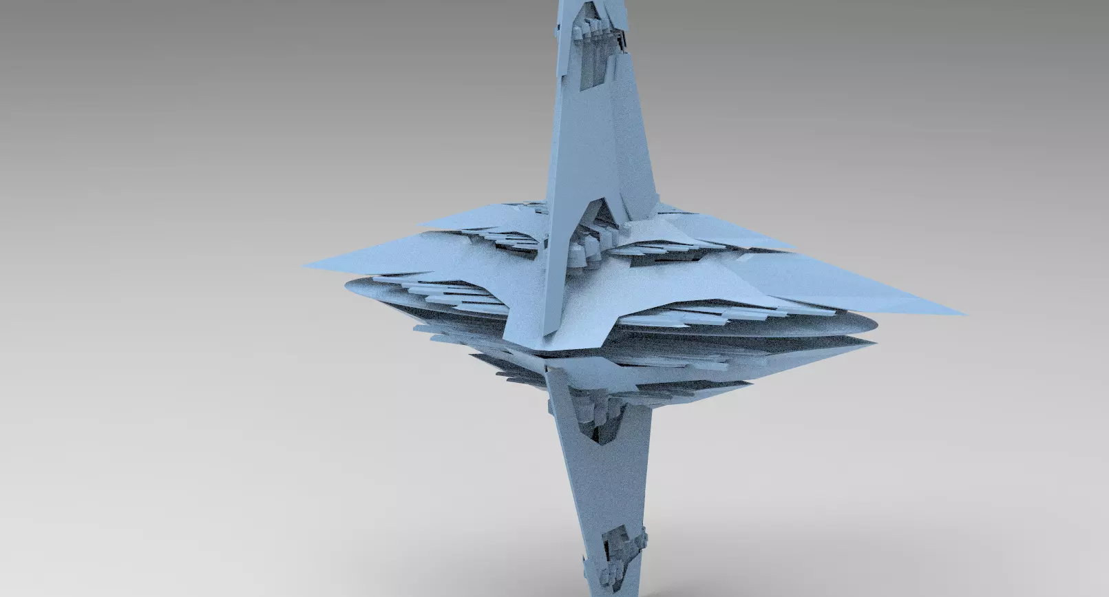 Moss Ruins Alien Shard 2 3D model_0