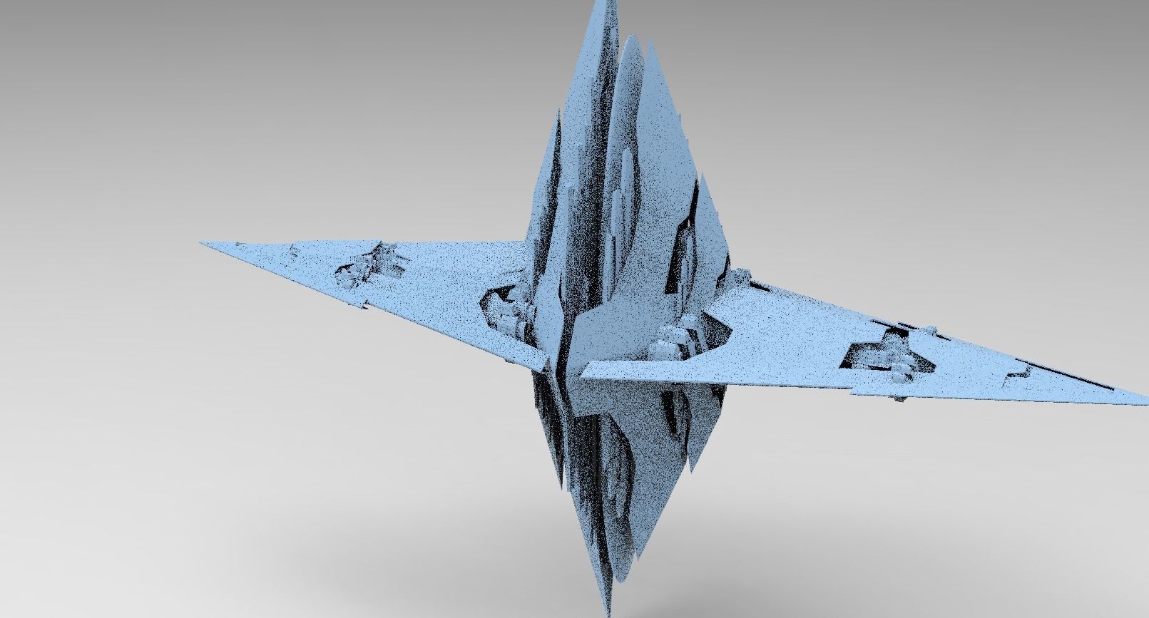 Moss Ruins Alien Shard 2 3D model_1