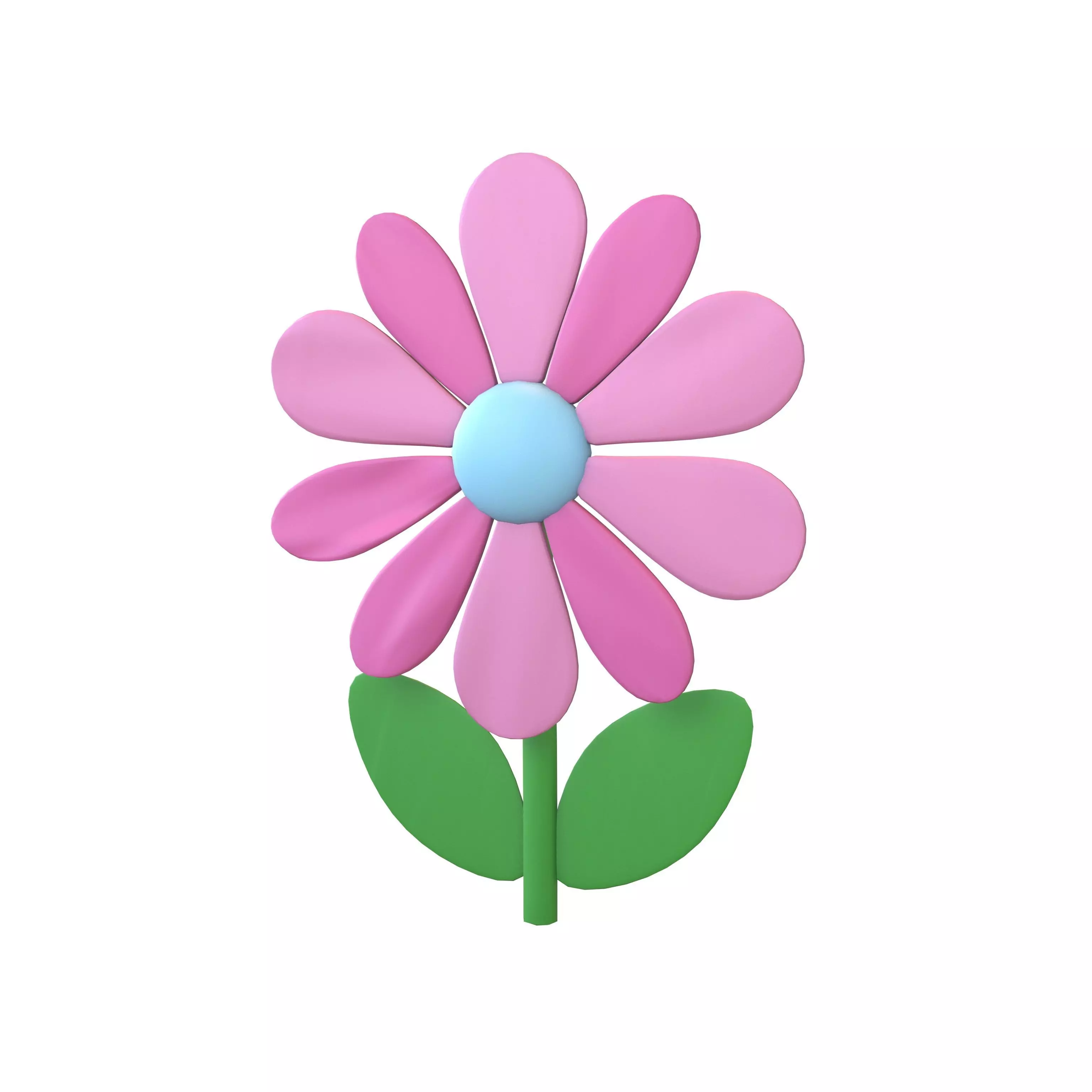 Flower v4 002 Low-poly 3D model_0
