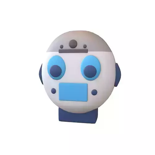 Robot Head Icon v1 001