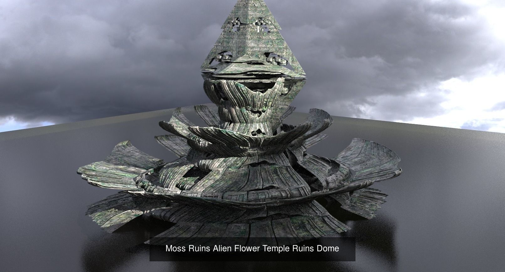 Alien Overgrown Tower Ruins collection _16