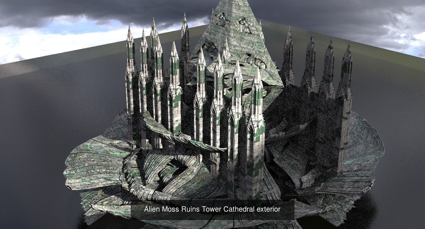 Alien Overgrown Tower Ruins collection _6