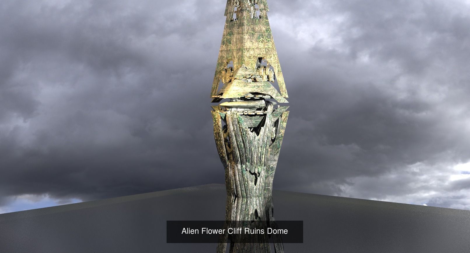Alien Overgrown Tower Ruins collection _15