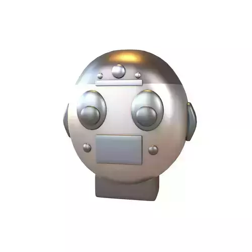 Robot Head Icon v1 004