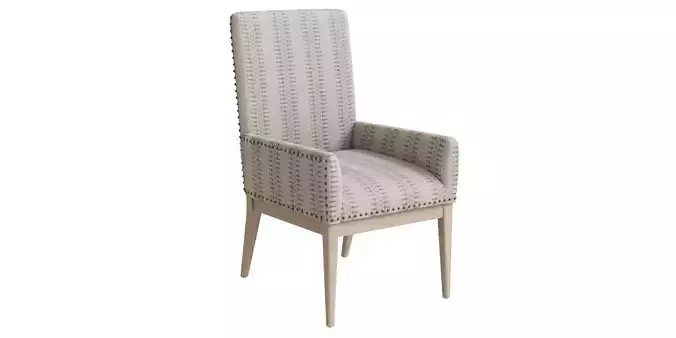 Light Wood Dining Arm Chair