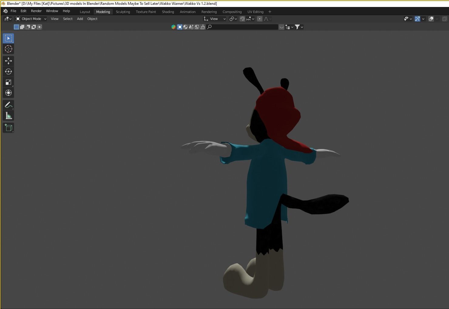 Wakko Warner 3D model_6