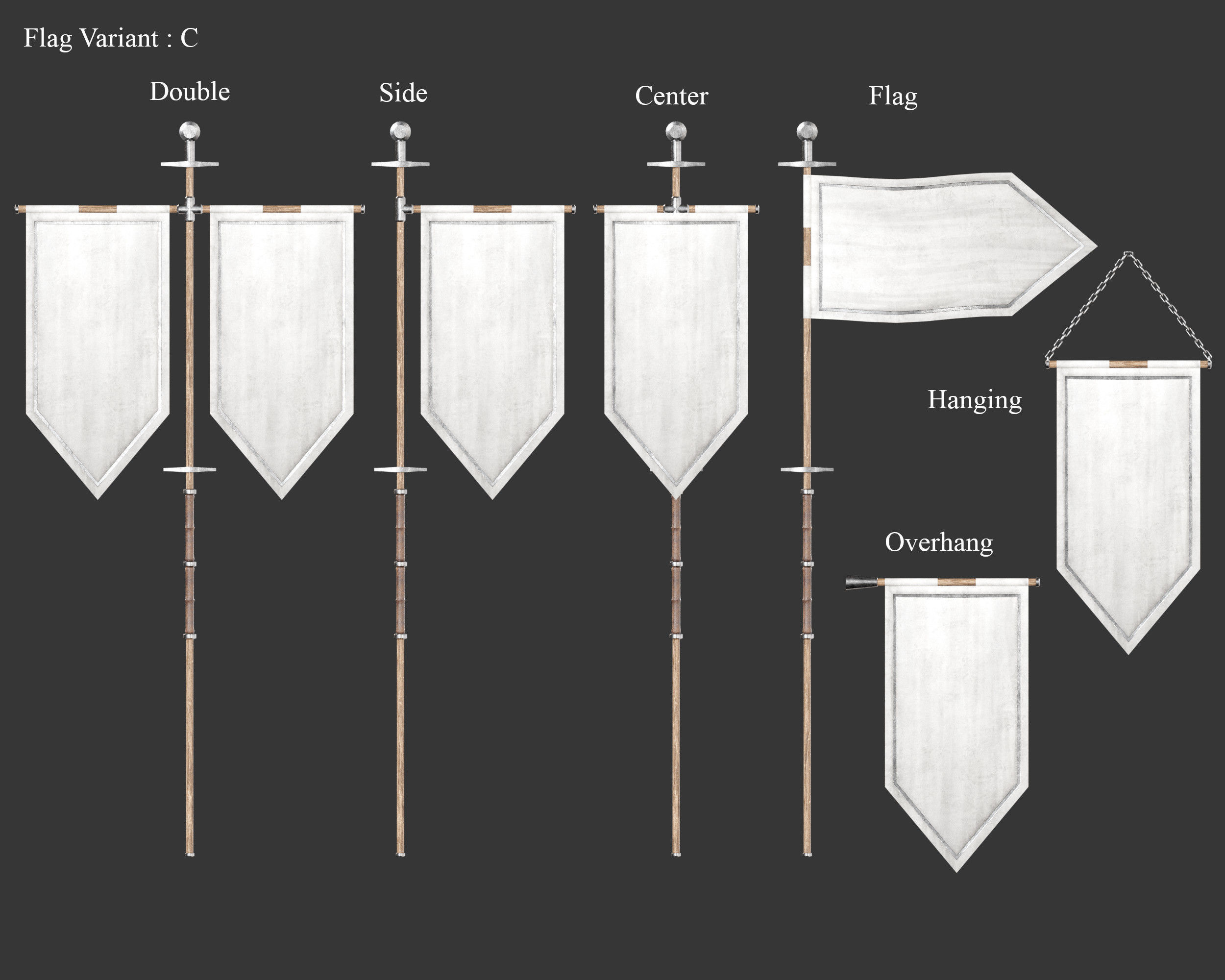 Medieval Collection Flags and Banners Pack _30