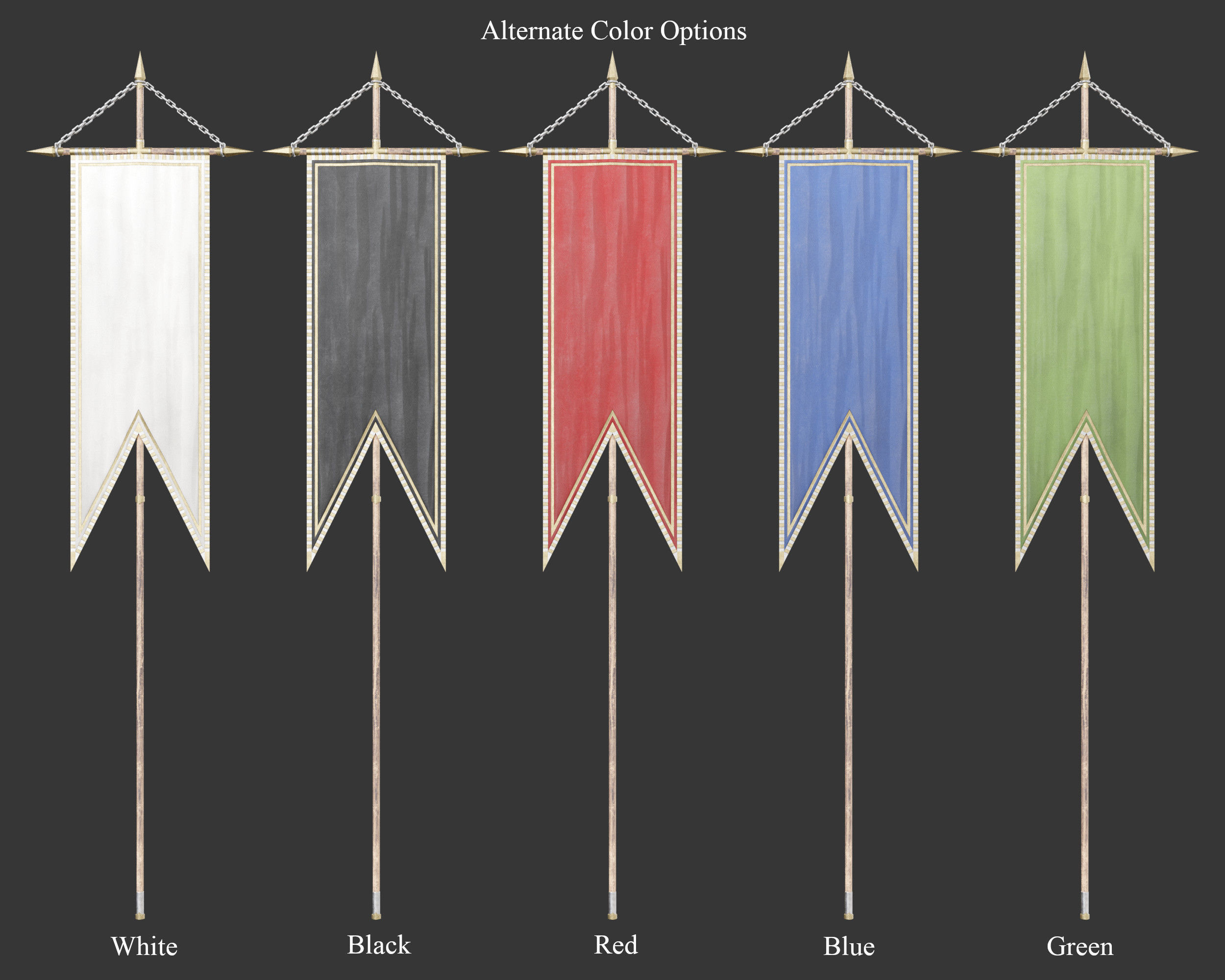 Medieval Collection Flags and Banners Pack _35