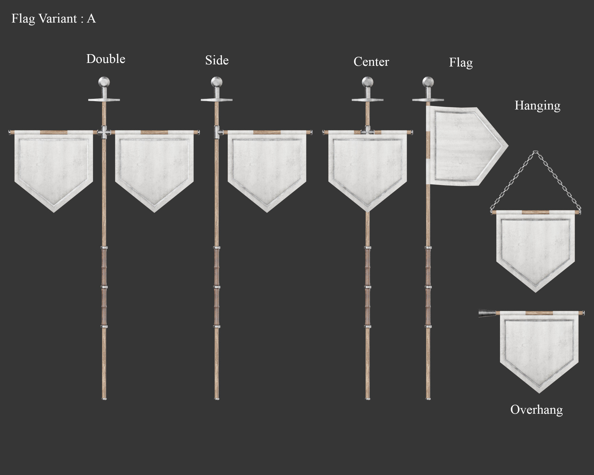 Medieval Collection Flags and Banners Pack _28