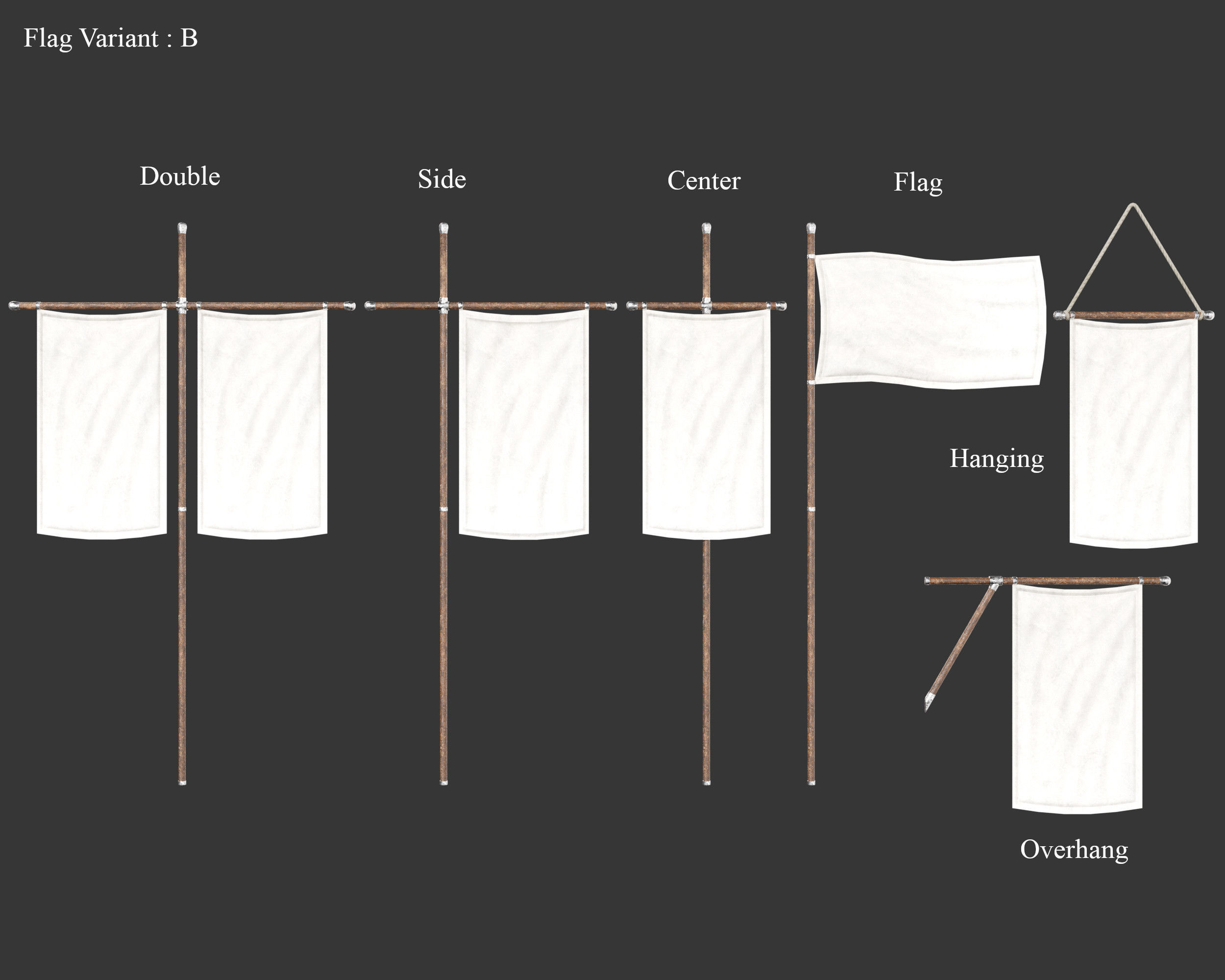 Medieval Collection Flags and Banners Pack _5