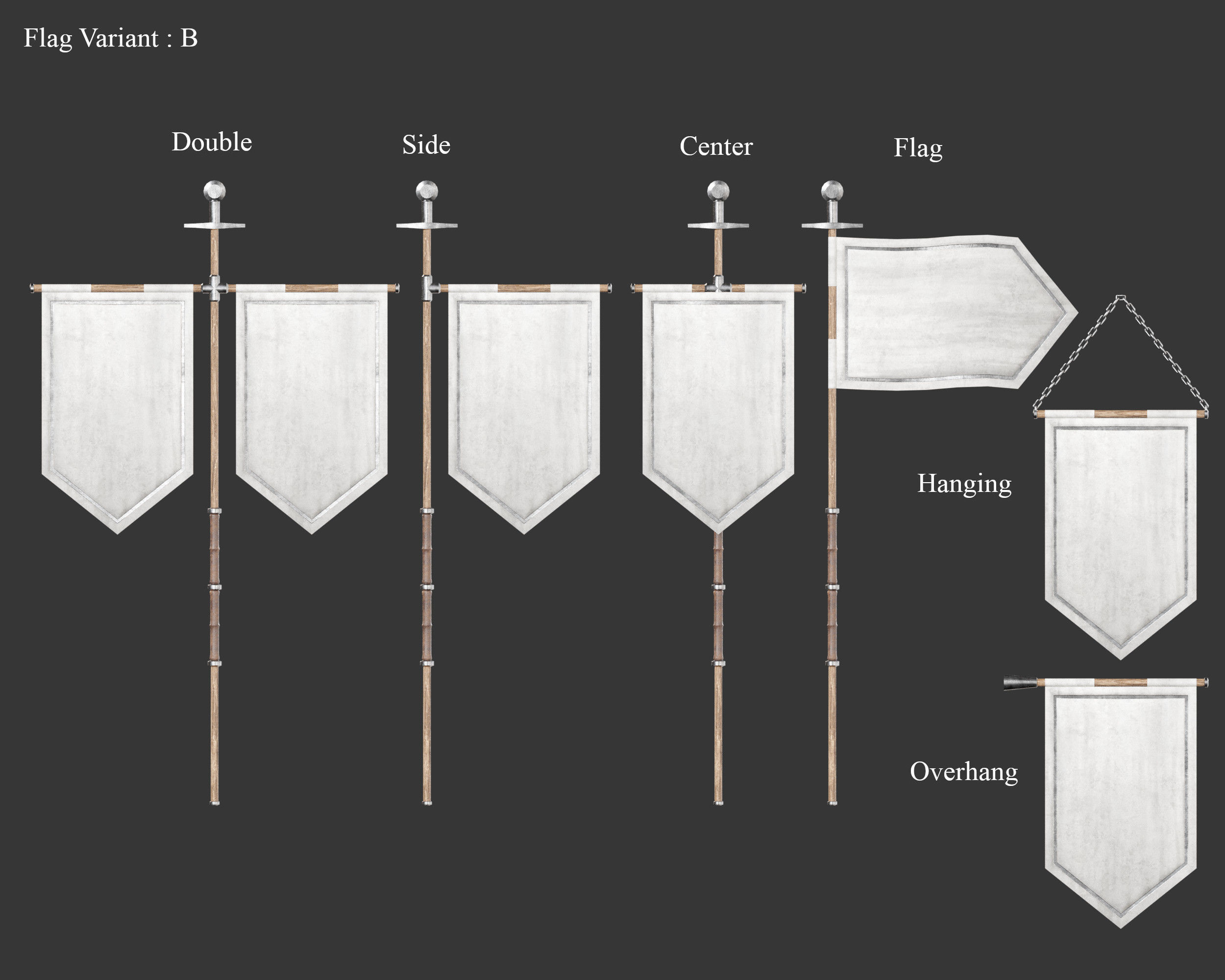 Medieval Collection Flags and Banners Pack _29