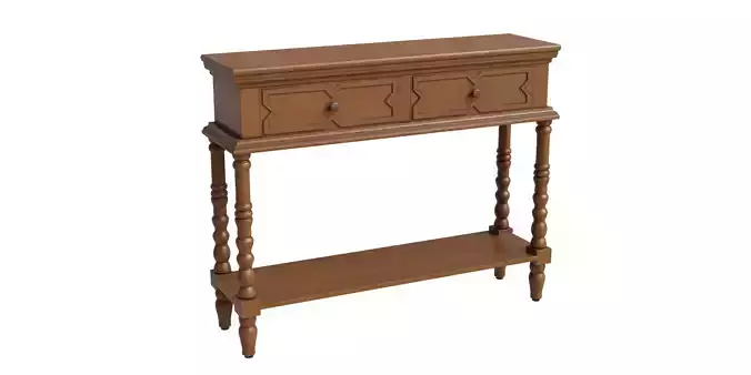 Classic 2 Drawers Console Table 3D model