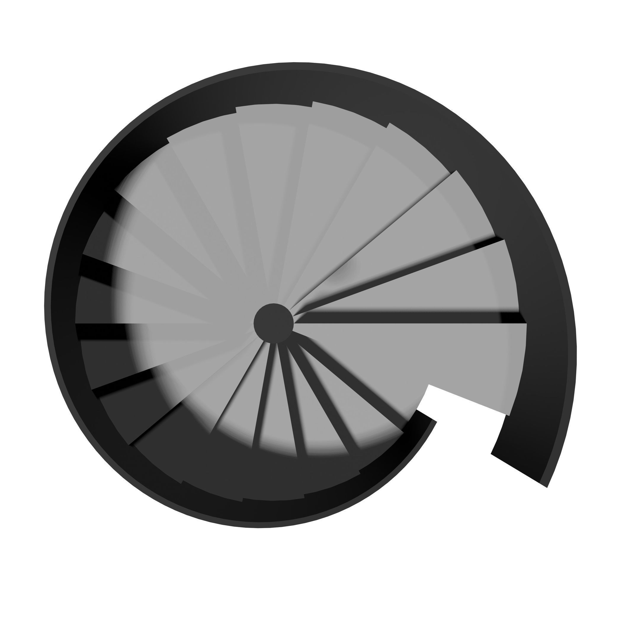 Spiral stair 2023-0008 3D model_1