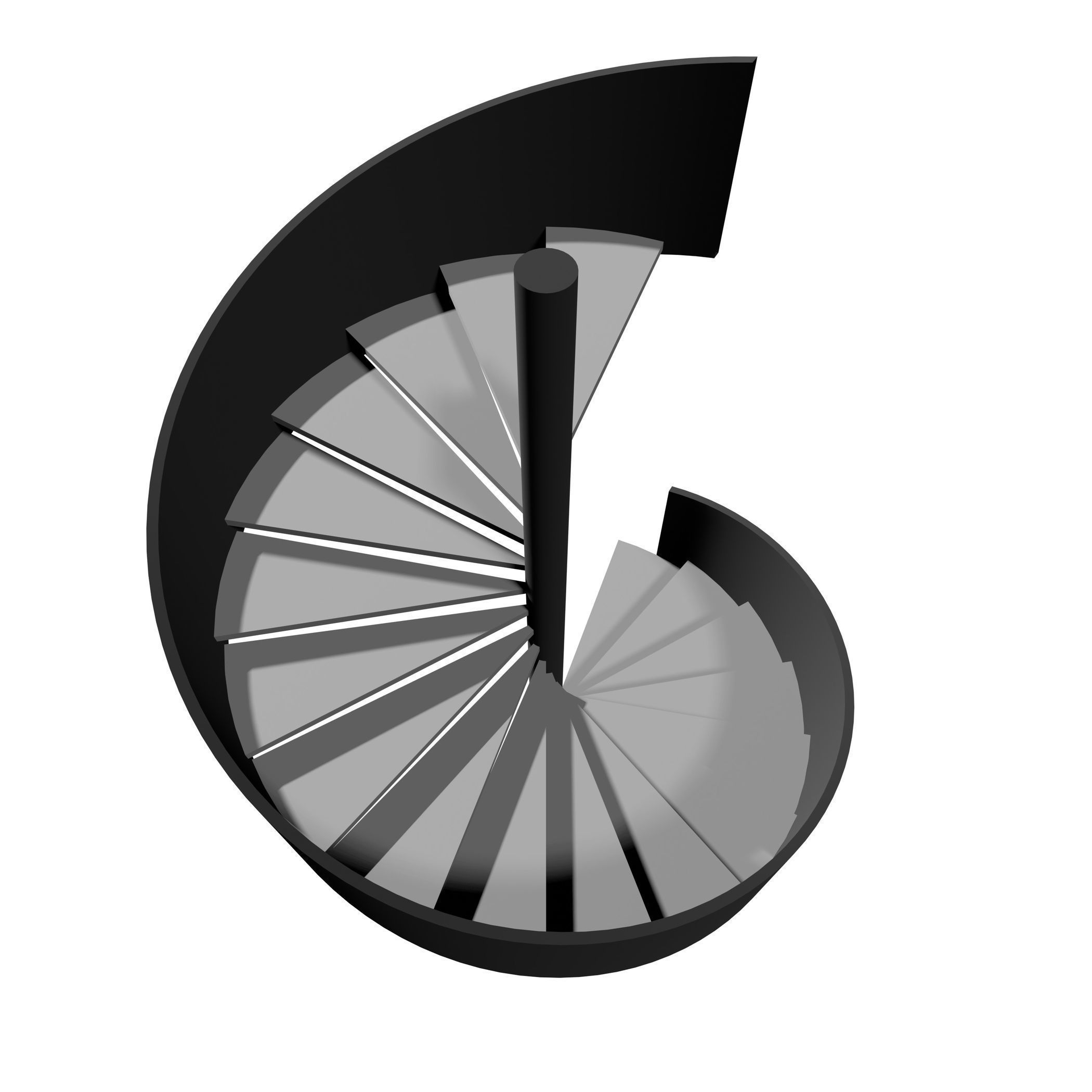 Spiral stair 2023-0008 3D model_4