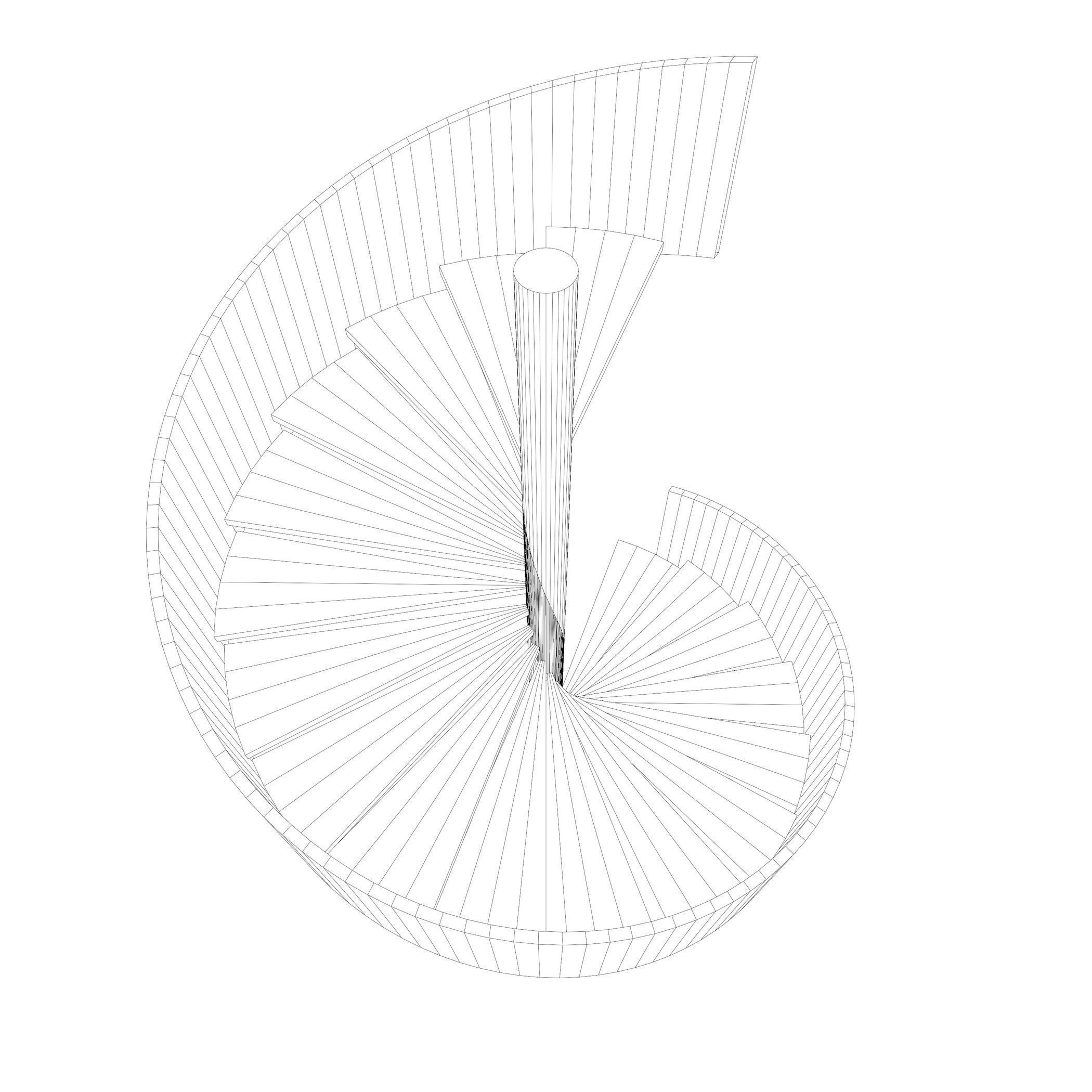 Spiral stair 2023-0008 3D model_9