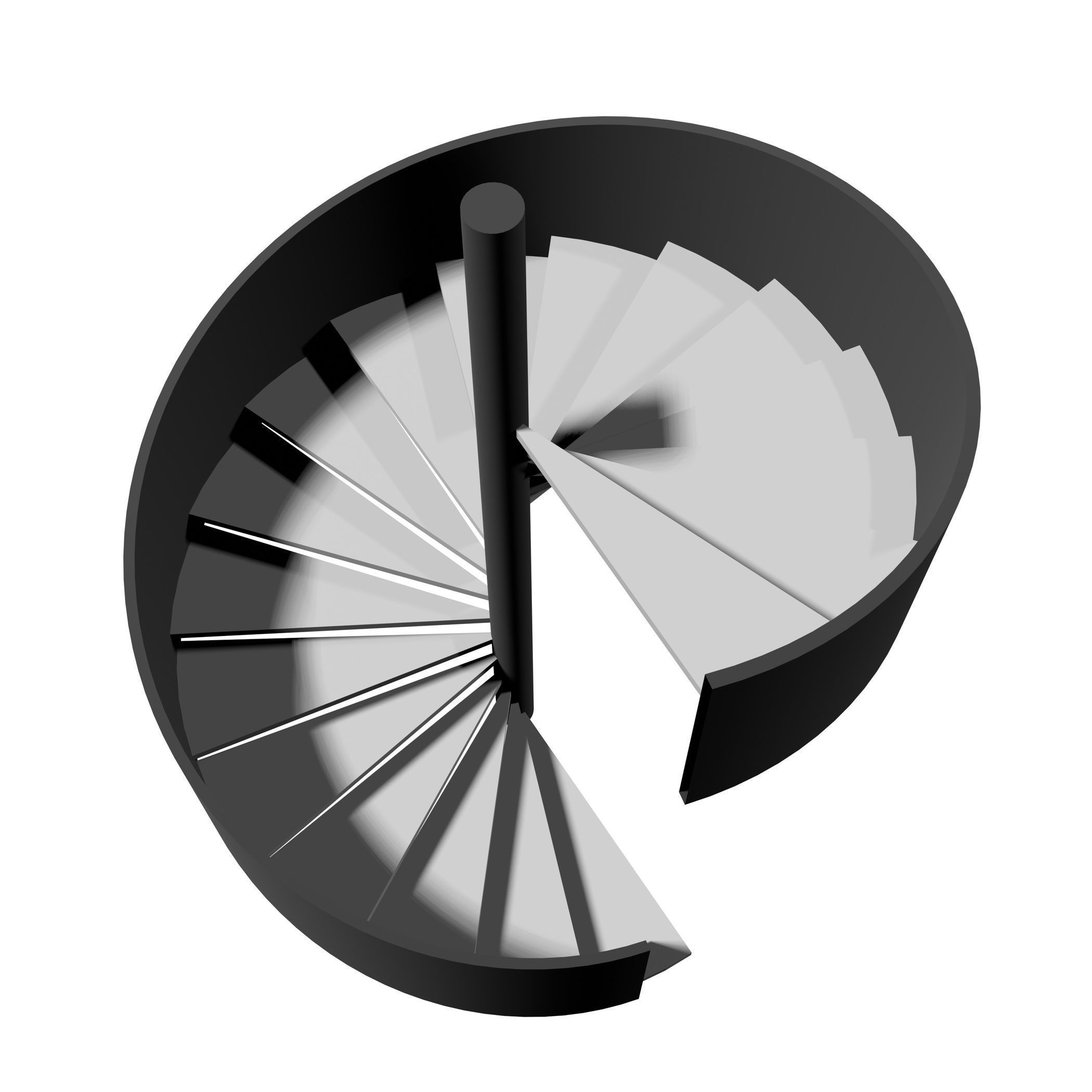 Spiral stair 2023-0008 3D model_3