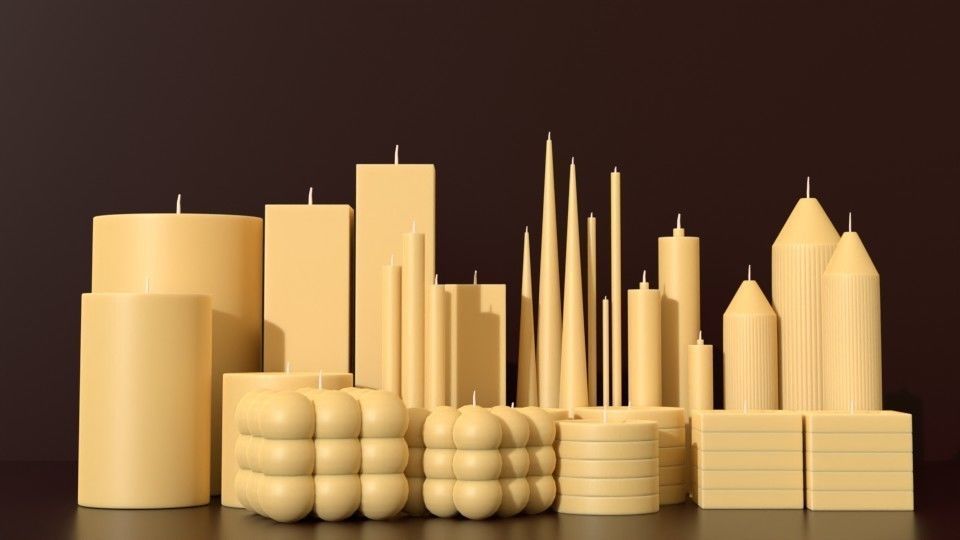 A SMOOTH PACK OF CANDLES 3D model_3