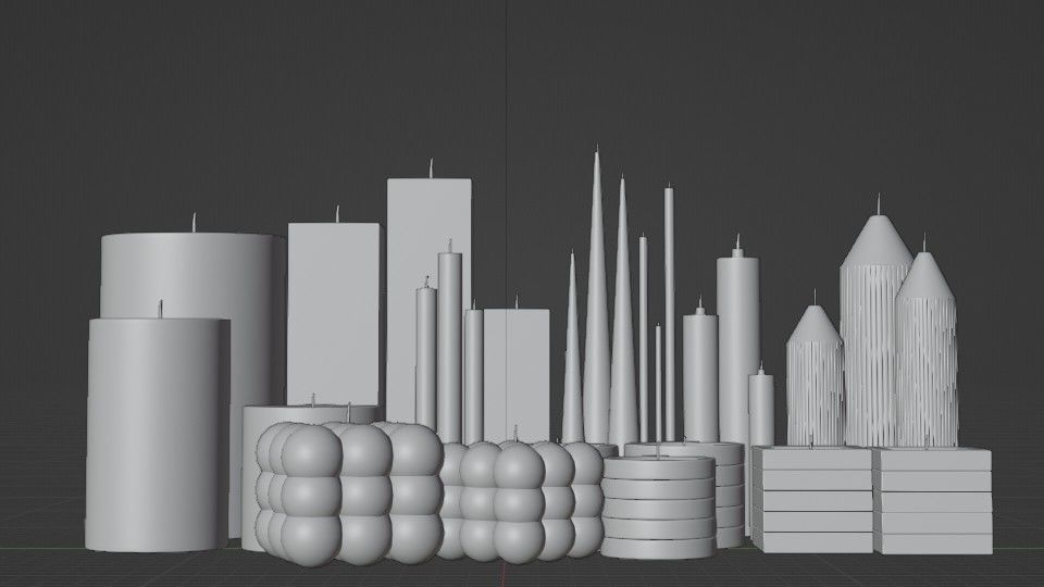 A SMOOTH PACK OF CANDLES 3D model_4