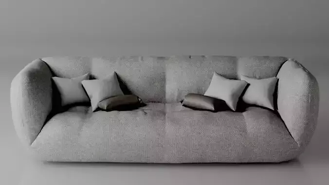 Realistic sofa design and render 