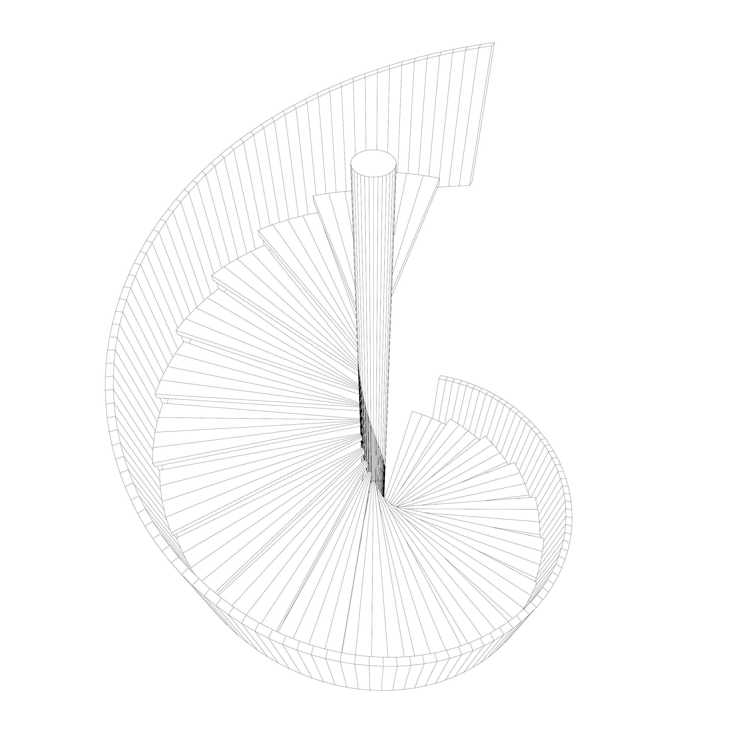 Spiral stair 2023-0009 3D model_8