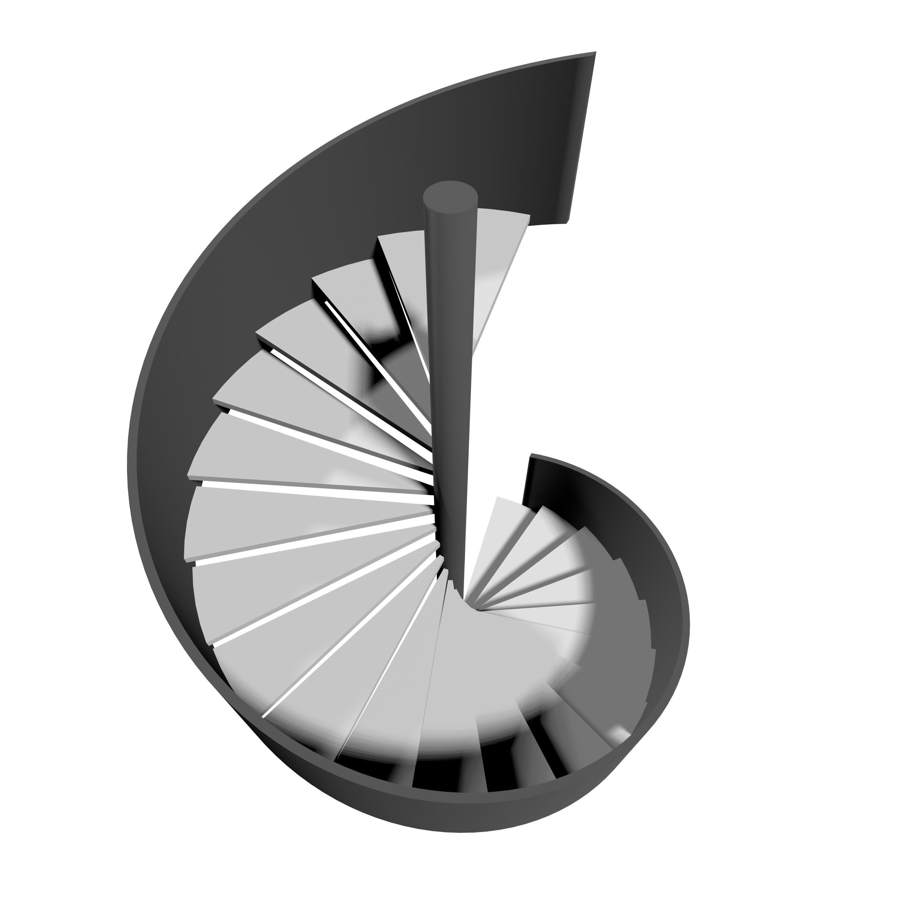 Spiral stair 2023-0009 3D model_4