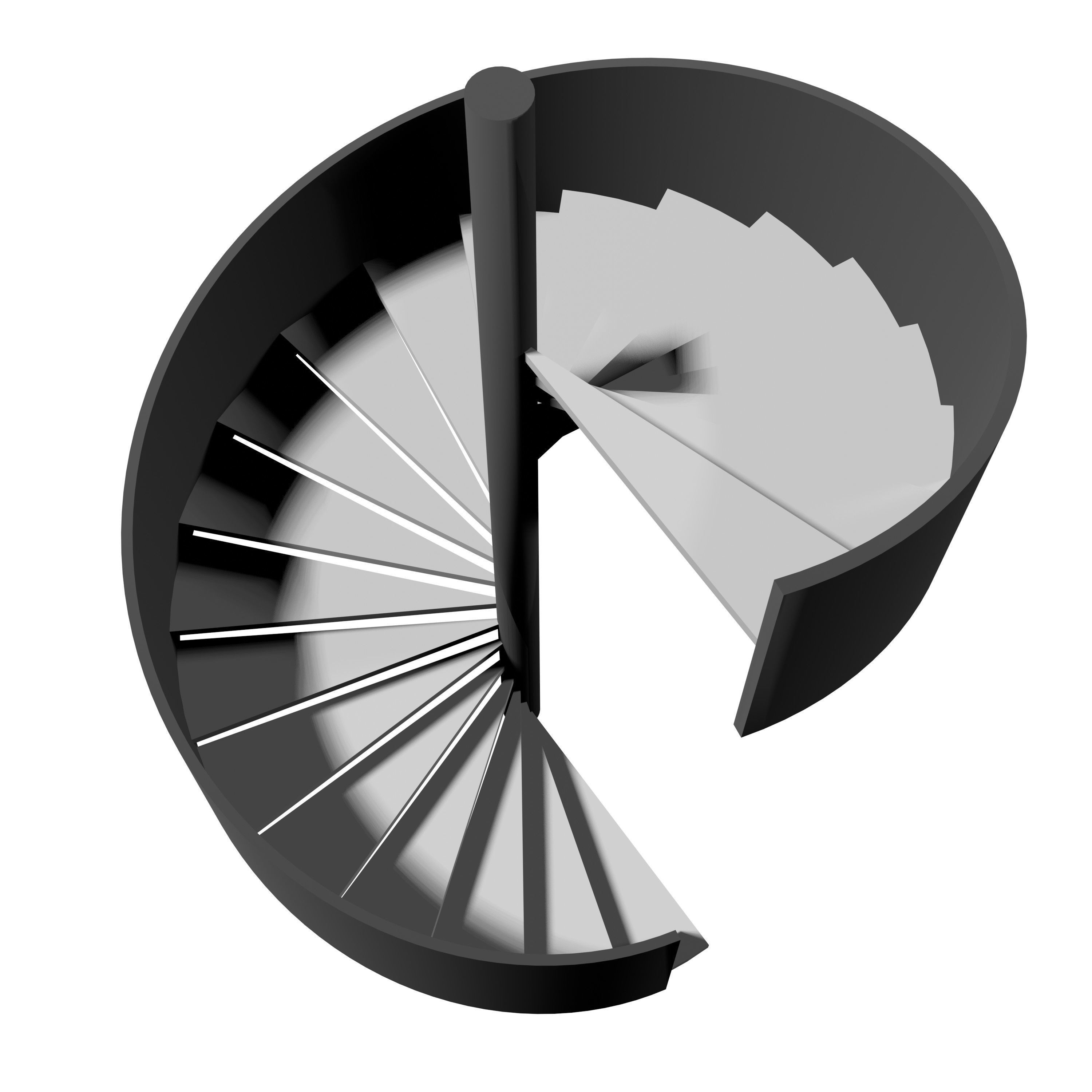 Spiral stair 2023-0009 3D model_2