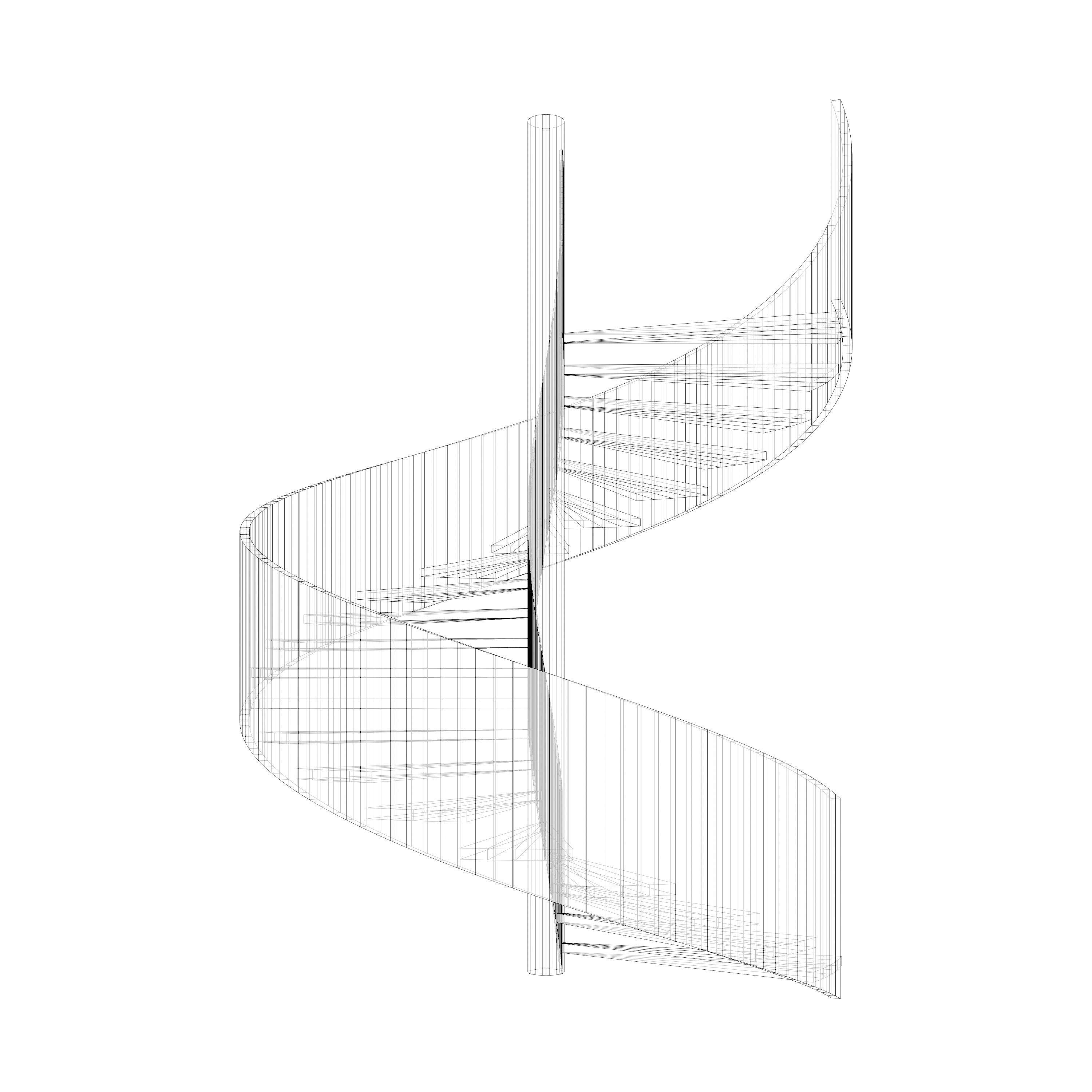 Spiral stair 2023-0009 3D model_7