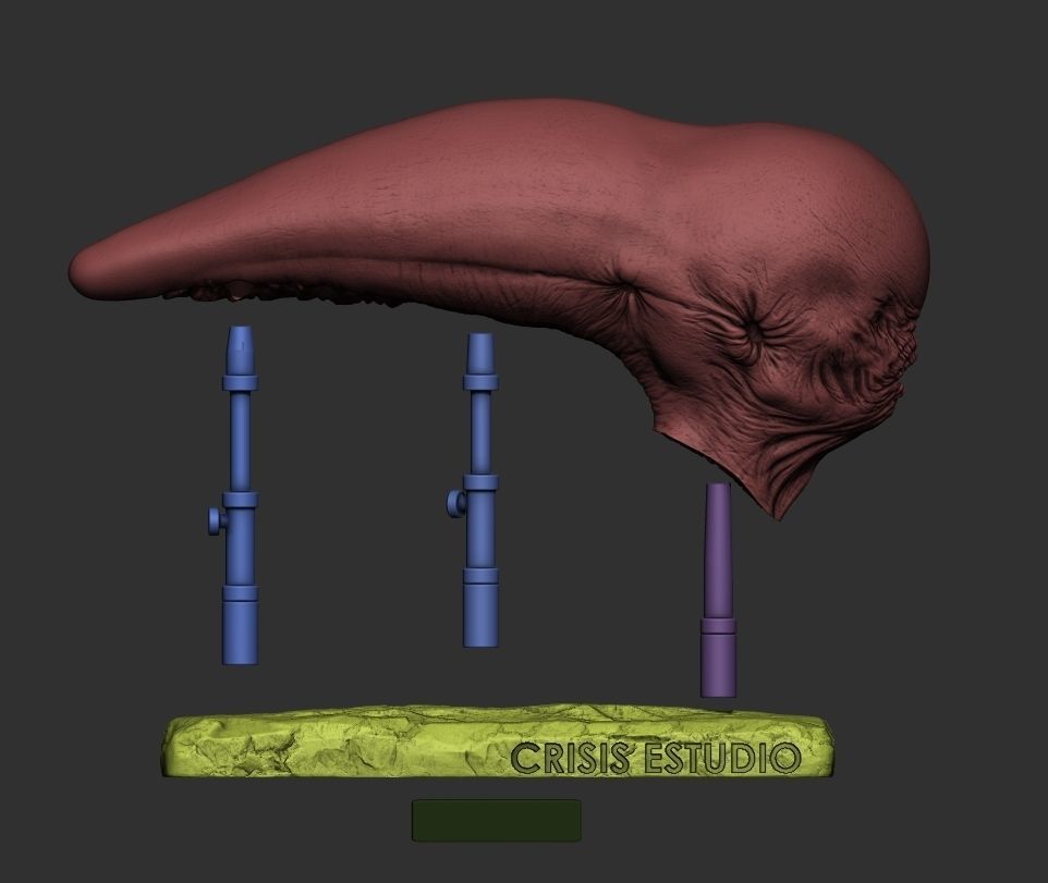Alien covenant - Dissected neomorph head - Davids Lab 3D print model_12