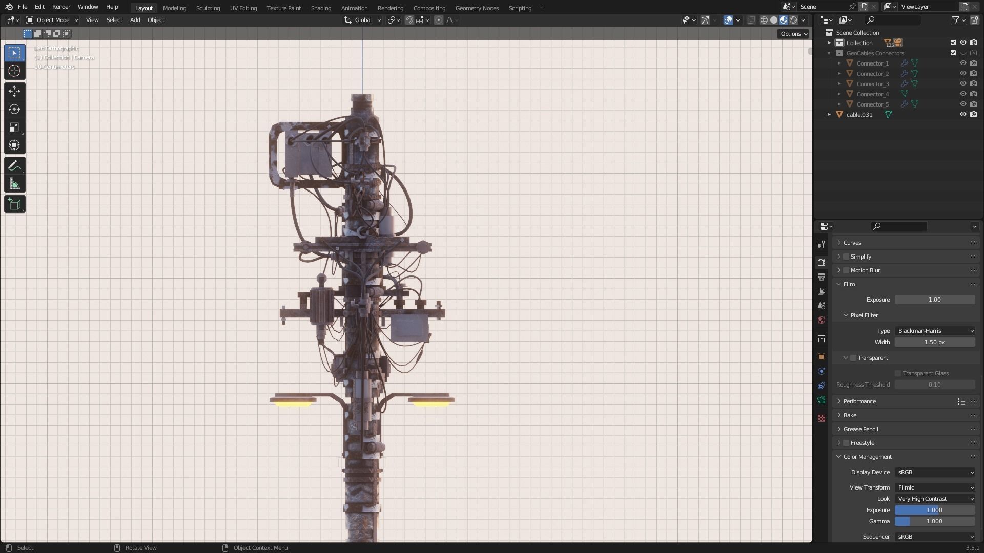 Electric Pole 3D model_29