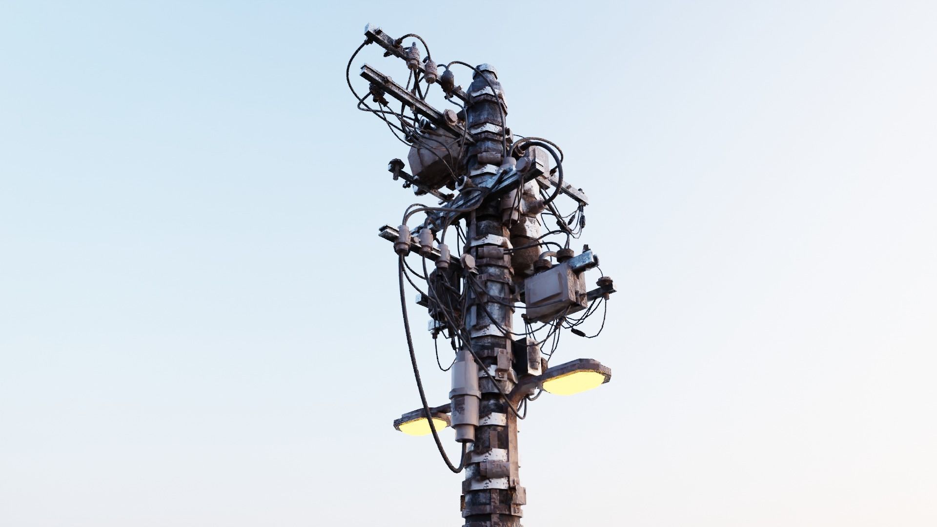Electric Pole 3D model_42