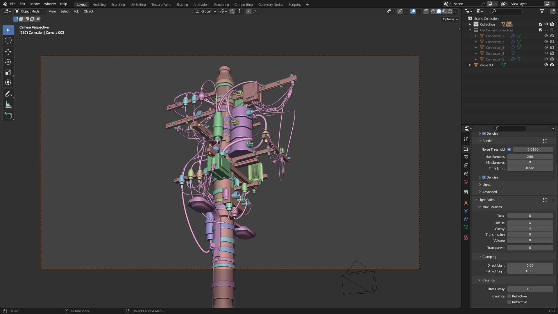 Electric Pole 3D model_30