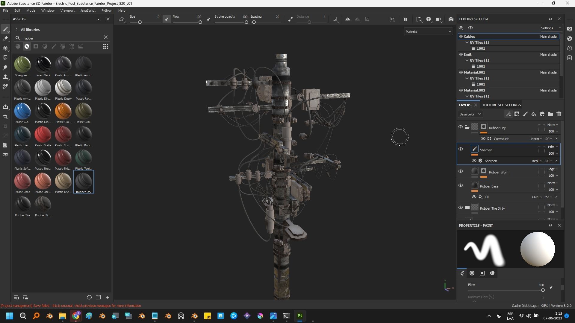 Electric Pole 3D model_17